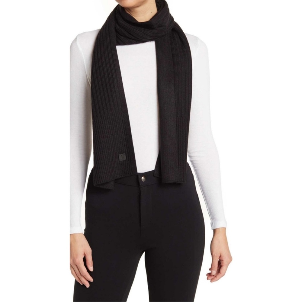 All Saints Ribbed Knit Scarf NWT